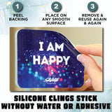 Shower Affirmation Cards, Positive Mirror Clings, Waterproof Silicone, Stick Without Water Or Adhesive, Removable & Reusable, Gift For Women