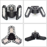 LED Garage Light 6000 Lumen 6500K Daylight 60W Three Leaf Ceiling Light for Garage Workshop