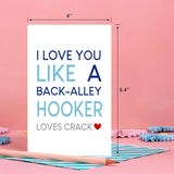 Valentine Day Card For Husband, Valentine Day Card From Wife, Gifts For Husband, Funny Dads Valentines Days Gifts From Girlfriend(08)