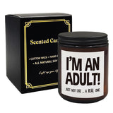 Funny Adulting Gifts For 18 Years Old, Birthday Gifts For Daughter Sister Adult, I'M An Adult Just Not Like A Real One Scented Candles