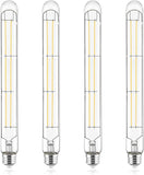 Vintage T9 Long LED Tube Bulbs E26 3500K Natural White Dimmable Edison Filament Bulbs 4 Pack