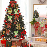 3 Rolls Christmas Wired Ribbon Red And Lime Green Christmas Wrapping R