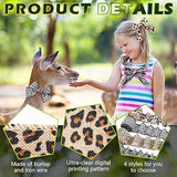 4 Rolls 20 Yards Leopard Print Ribbon Animal Print Ribbon Zebra Cheeta