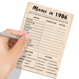 40Th Birthday Party Games, Movies In 1986 Games, Birthday Party Supplies For Adults, Fun 1986S Party Game?Pack Of 30 Cards