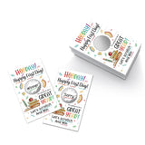 50Pcs Hooray Happy First Day Scratch Card, Funny New Year Scratch Off Game For Group Activity, New Year Raffle Tickets Party Supplies, Lottery Game Student Friends Gathering For Reading Lover