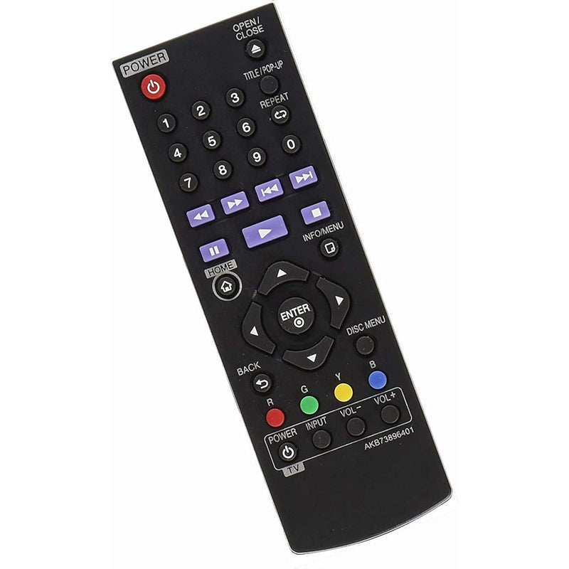 New Akb73896401 Replacement Remote For Lg Blu Ray Disc Dvd Player