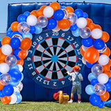 198 Pcs Orange And Blue Balloons Arch Kit 18 12 10 5 Inch Latex Confetti Orange Blue White Balloon Garland War Party Decorations For Target Sign Birthday Party Supplies