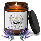 4Th Wing Gift Basgiath War College Bookish 7 Oz Lavender Scented Candle Relaxation Gifts Book Lover Gift Fantasy & Literature Inspired Scented Jar Candle (Candle-Basgiath War)