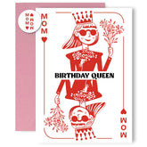 Mothers Birthday Day Greeting Cards Birthday Queen, Envelope And Sticker