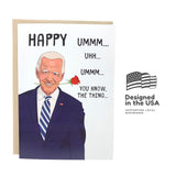 Joe Biden Funny Valentine'S Day Card For Men Women Him Her - Funny Anniversary Cards For Husband Wife | Joe Biden Birthday Card - Trump Joe Biden Forgets Anniversary Card