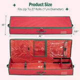 Wrapping Paper Organizer Storage For Christmas Gifts Wrapping Pape, Fits Ribbon, Ornaments, Holiday Accessories, 40"