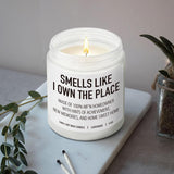 Best Housewarming Candle Gifts For New Homeowner, Smell Like I Own The Place, Closing Candles Gift For First Time Home Buyers, Women, Men, Couple, Unique First House Apartment Gift-34