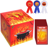 Chili Cook Off Contest Ballot Box With 50 Pcs Voting Cards And 3 Pcs Trophy Award Ribbons For Chili Cook Off Game Award Prizes Party Supplies Decorations Cook Chef, Assembly Needed