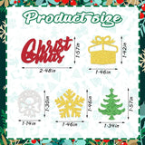 200 Pcs Christmas Confetti Decorations For Table, Xmas Trees Wreath Sequins Glitter Red Green Sliver Table Confetti Snowflake Gift Paper Confetti For Christmas Party Decorations New Year Favors