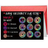 Scratch Off Valentine’S Day Card For Him, Funny Valentine’S Day Greeting Card For Boyfriend Husband Fiance, Naughty Scratch Happy Valentine’S Day Gift Card For Men, 4 X 6 Inch