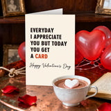Funny Valentines Card Gift For Husband Wife, Hilarious Valentine’S Day Cards For Him Her, Happy Valentines Day Card From Wife Husband, But Today You Get A Card.