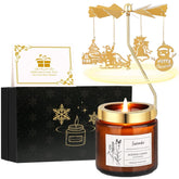 Unique Birthday Gifts For Women, Valentines Day Candles For Women, Rotatable Scented Candle For Anniversary,Mothers Day Gift From Daughter Son Sister (Christmas)