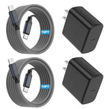 2 Pack 45W USB C Fast Charger with 10FT Type C Cable for Samsung Galaxy iPhone