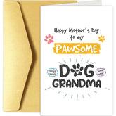 Funny Grandma Mother'S Day Card From Dog, Dog Mother'S Day Card For Grandma, Grandma Mother'S Day Gifts, Happy Mother'S Day To My Pawsome Dog Grandma