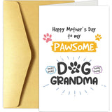 Funny Grandma Mother'S Day Card From Dog, Dog Mother'S Day Card For Grandma, Grandma Mother'S Day Gifts, Happy Mother'S Day To My Pawsome Dog Grandma