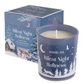 Christmas Scented Jar Candle - 6Oz Soy Wax Candle - Silent Night Softness Infused With Fresh Cut Spruce Branches Aroma - With Beautiful Keepsake Box Special For Christmas/Holiday Gifts