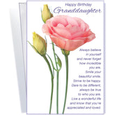 Birthday Card For Granddaughter - Made In Usa - Opens To 10" X 7.75" - Full Color Throughout - You Are Loved