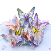 3D Pop-Up Butterfly Greeting Card – Elegant Floral And Butterfly Design With Gold Foil Details, Perfect For Birthdays, Anniversaries, Thank You Notes, All Occasions – Includes Envelope And Message Space (Hydrangea Bloom)