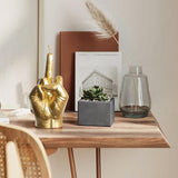 Middle Finger Scented Candle Gold Large Size Danish Pastel Room Decor Pine Aromatherapy Candle Long Lasting Natural Soy Wax Hand Gesture Fragrance Candlestick For Home Room Supplies 7.1” X 3.7”