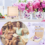 50 Pcs Double Side Butterfly Baby Predictions Advice Cards For New Parents Butterfly Floral Baby Shower Decorations With Wooden Keepsake Box Baby Shower Games Cards For Baby Wishes