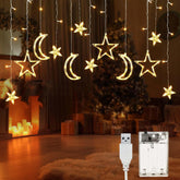 11.48 Ft 21 Led Star And Moon String Lights Plug In Christmas Warm White Fairy Light Waterproof Decor For Bedroom Usb Po