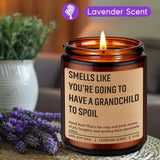 Candle, Pregnancy Announcement Gifts For Grandparents, New Baby Announcement Ideas, Funny Pregnancy Reveal Ideas For Parents, Promoted To Grandparents, First Time Grandma & Grandpa Gifts