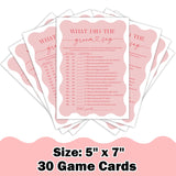 Wedding Traditions Game For Bridal Shower Pink And Red Bridal Shower Party Games For Guests 30Pcs Wedding Party Activities What Did The Groom Say Game Cards Wedding Decoration Party Supplies - Y118
