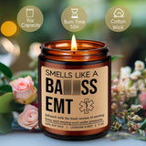 Candle, Paramedic Gifts, First Responder, Ems Gifts For Men Women - Funny Ems Week, Graduation, Birthday Presents For Emergency Medical Technician Graduates, Cool Presents For Paramedics