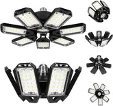 2 Pack 180W LED Garage Light Bulbs 18000LM 6500K Deformable Panel Shop Lights for E26 E27 Ceiling