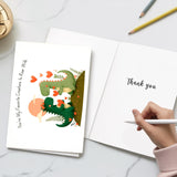 (5.3X8In) Cute Dinosaur Love Card, You’Re My Favorite Creature To Roar With, Funny Romantic Greeting For Boyfriend, Girlfriend, Adorable Dino Couple Anniversary Or Valentine’S Day Card (Xmas 14)