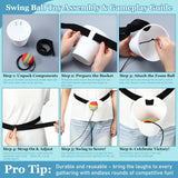 3 Set Swing Away Party Game Fun Catch Ball In Cup Twerk Ball Game Fun Games For Adults Party Graduations Funny Bachelor Night Wedding Birthday Christmas Family Games (White)