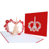 Eiffel Tower With Love Pop Up Greeting Card – Cute Card For Wife, Congrats Anniversary Card, Thinking Of You, Valentine'S Day, Paris Themed Decor, Romantic Daughter'S Engagement