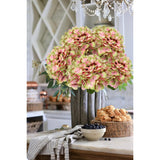 Fake Hydrangeas Real Touch Hydrangea Flowers 26" Large Artificial Hydrangea Flowers Silk Hydrangea For Wedding Bouquet, Home, Party, Store, 3