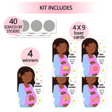 Baby Shower Games - Baby Shower Lottery Tickets Games Door Prizes Scratch Off Cards Games Baby Shower Party Favor, Baby Shower Activity And Idea, Fun And Easy To Play, 40 Cards
