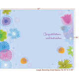 Baby Shower Card - Made In Usa - (Perfect) Envelope Included - 5" X 7.75" - Packaged In Extra Sturdy Mailer - 96310