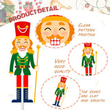 Christmas Nutcracker Cupcake Toppers Nutcrackers Party Ornaments Christmas Holiday Party Decoration 36Pcs King And Soldier Cupcake Picks Christmas For Xmas Nutcrackers Holiday Party Supplies