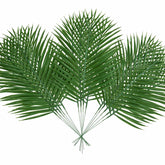 14Pcs Artificial Palm Leaves, 20.4" Outdoor Faux Palm Fronds, Green, Tropical Style, Perfect For Home Decor, Wedding, Birthday Parties