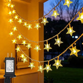 100 LED Star String Lights 33FT Plug In Warm White Waterproof Fairy Lights for Bedroom Indoor Outdoor Wedding Party Christmas Tree New Year Ramadan Decor