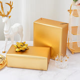Metallic Gold Wrapping Paper Roll With Cut Lines - Solid Gold Holiday Gift Wrap For Graduation, Birthdays, Baby Shower, Wedding, Christmas - 17.5 In X 33 Ft (48 Sq. Ft), Easy To Cut