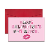 Funny Galentines Day Card For Best Friend, Rude Galentines Day Gifts For Bestie Sister, Galentine'S Day Card For Her Women, Happy Galentine'S Day Bitch