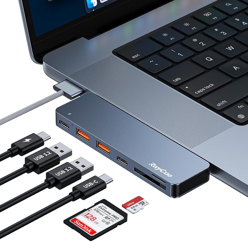 Usb C Adapter For Macbook Pro/Air M1 M2 2023 2022 2021 13" 15" 16", 6 In 2 Mac