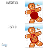 My Scratch Offs – 26 Pack Gingerbread Man Christmas Scratch Off Game Cards, 3x4-Inch, Holiday Raffle Tickets for Adults, Fun Festive Party Activity for Winter Gatherings