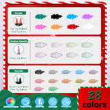 28 Acrylic Paint Markers, Acrylic Paint Pens Art Set - 12 Dual Tip Metallic, 8 Acrylic, 8 Outline Markers For Rock, Fabric And Glass, Christmas Gifts For Teens, Art Supplies For Kids Adults