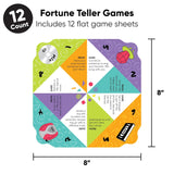 Big Dot of Happiness 90’s Throwback - 1990s Party Cootie Catcher Game - Truth or Dare Fortune Tellers - Set of 12