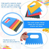 Plastic Paint Scraper Tool, Plastic Textured Art Tools, Diy Graffiti Oil Painting And Drawing Play For Texture Art On Canvas Putty Acrylic Plaster Art Pottery Scraper Tool